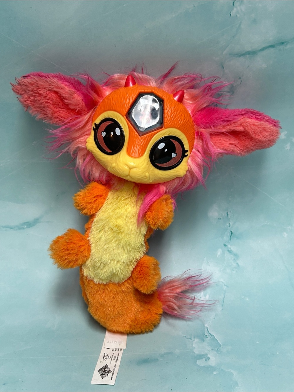 Magic Mixies Fire Gem Magical Misting Pet 7” Plush Doll Color Surprise Orange